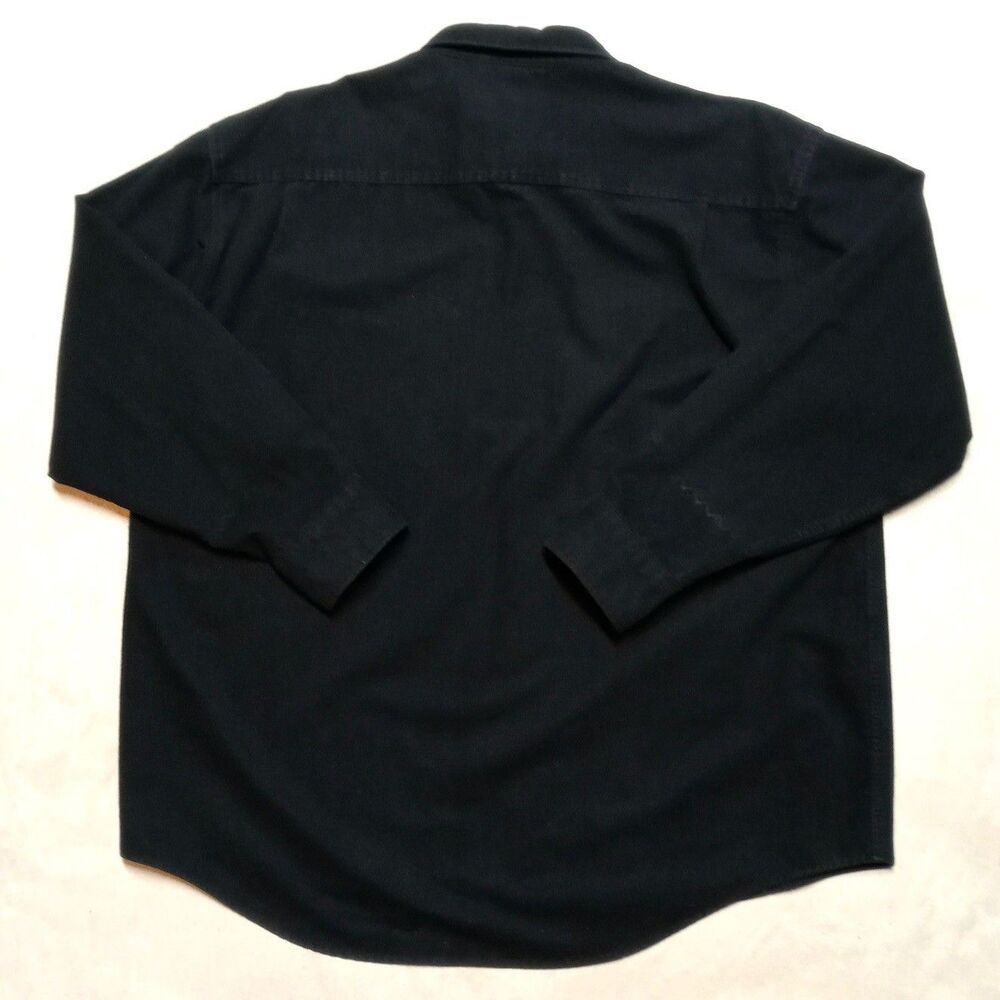 Lot of 2 Cabela's Chamois Shirts Mens Size 2XL Tall Deerskin Soft Black Red - Picture 9 of 10